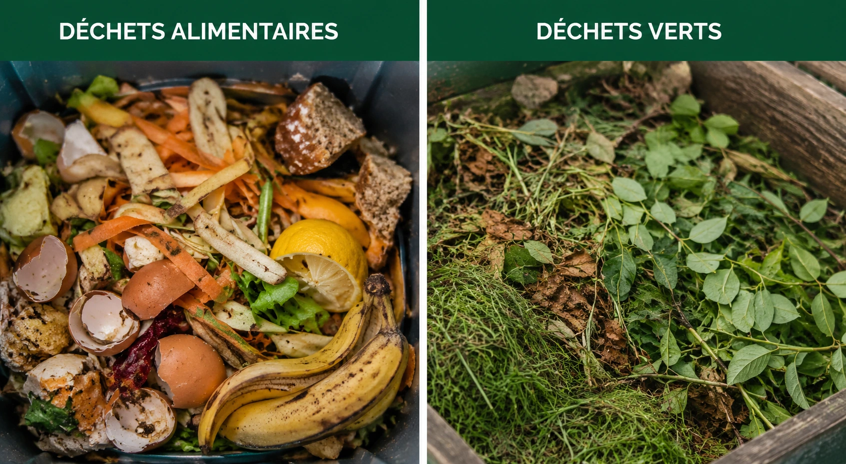 Déchets alimentaires et déchets verts